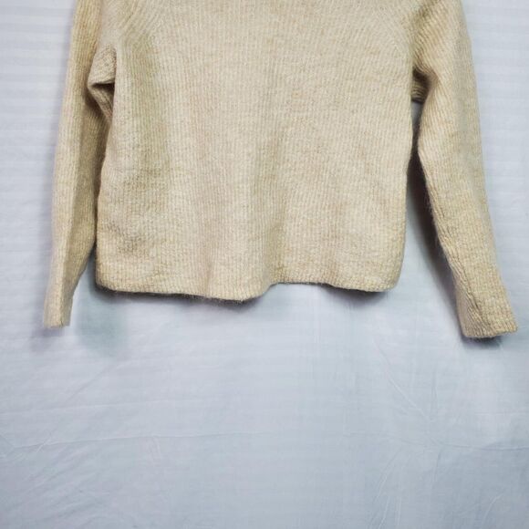 Vince Women's Ribbed Featherweight Mohair Wool Blend Crew Neck Sweater Size S - Picture 5 of 6